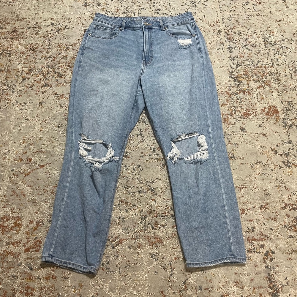 American Eagle jeans size 12 short petite straight leg